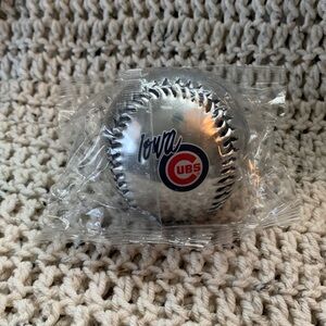 Iowa Cubs Silver Souvenir Baseball